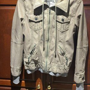 Faux Leather Jacket -Camel, size S